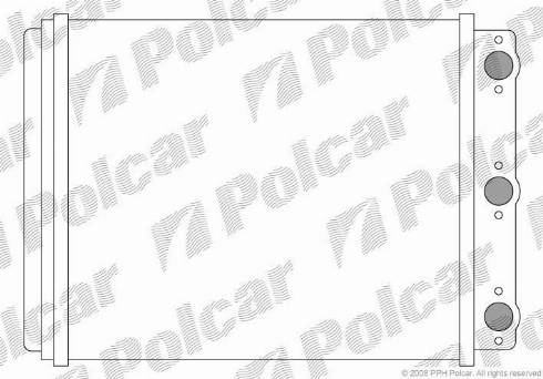 Polcar 5014N81X - Heat Exchanger, interior heating autospares.lv