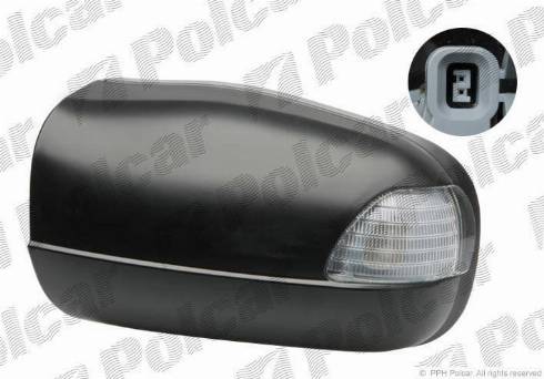 Polcar 501555TM - Outside Mirror autospares.lv