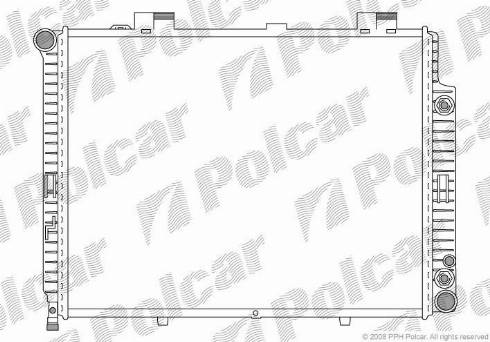 Polcar 5015084X - Radiator, engine cooling autospares.lv