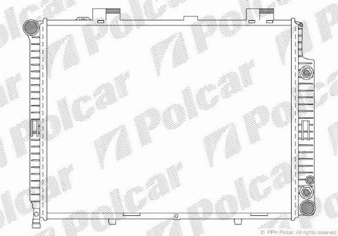 Polcar 5015081X - Radiator, engine cooling autospares.lv