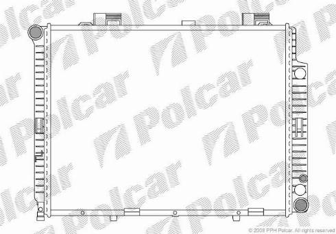 Polcar 501508-3 - Radiator, engine cooling autospares.lv