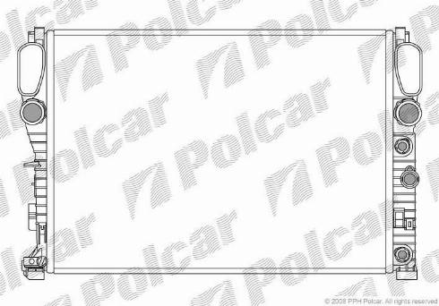 Polcar 5016083X - Radiator, engine cooling autospares.lv