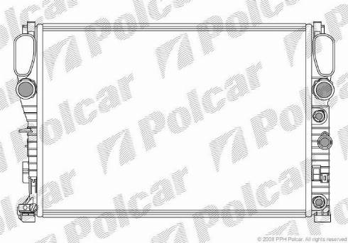 Polcar 5016082X - Radiator, engine cooling autospares.lv