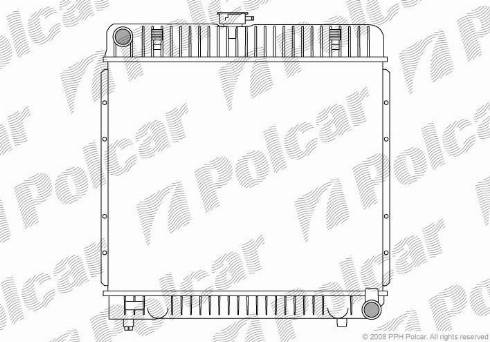 Polcar 5013081X - Radiator, engine cooling autospares.lv