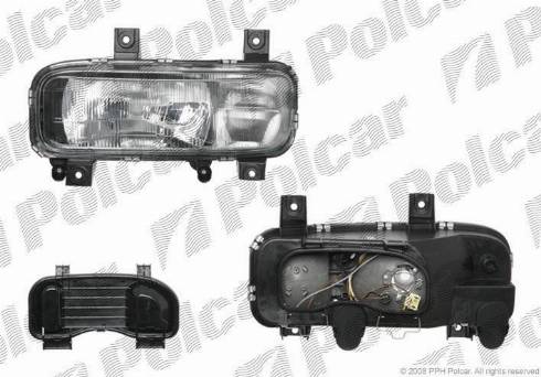 Polcar 5085091E - Headlight autospares.lv