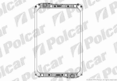 Polcar 508108-1 - Radiator, engine cooling autospares.lv