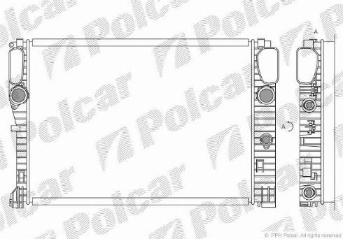 Polcar 5034081X - Radiator, engine cooling autospares.lv