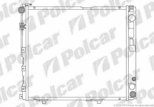 Polcar 50240803 - Radiator, engine cooling autospares.lv