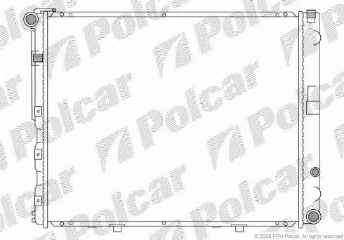 Polcar 502408-1 - Radiator, engine cooling autospares.lv