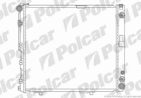 Polcar 5024083X - Radiator, engine cooling autospares.lv