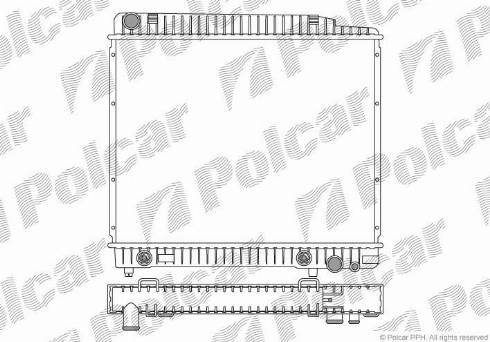 Polcar 5026082X - Radiator, engine cooling autospares.lv