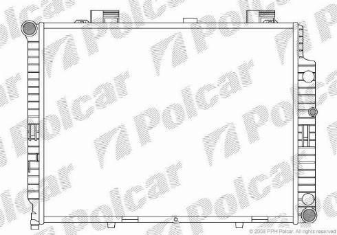 Polcar 502108-4 - Radiator, engine cooling autospares.lv