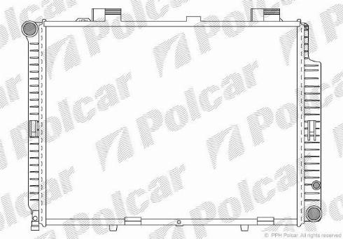 Polcar 5021081X - Radiator, engine cooling autospares.lv