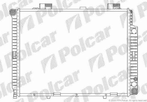 Polcar 502108-1 - Radiator, engine cooling autospares.lv