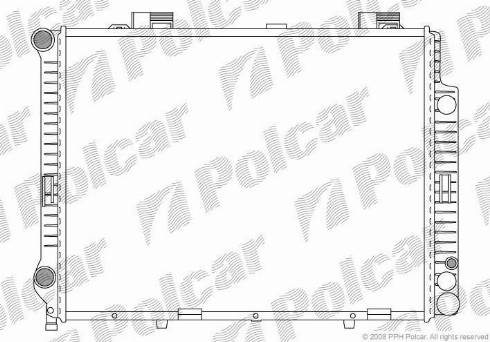 Polcar 502108-2 - Radiator, engine cooling autospares.lv