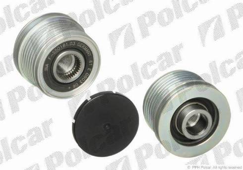 Polcar 535010510 - Pulley, alternator, freewheel clutch autospares.lv