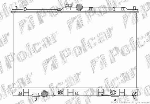 Polcar 5265084K - Radiator, engine cooling autospares.lv