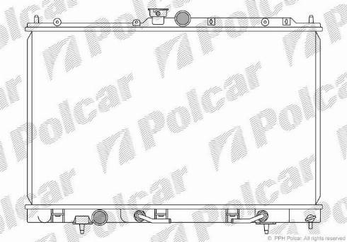 Polcar 526508-4 - Radiator, engine cooling autospares.lv