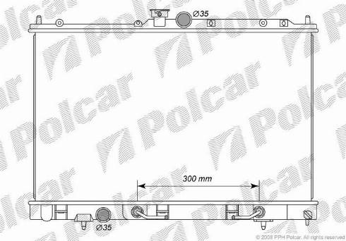 Polcar 5265081K - Radiator, engine cooling autospares.lv