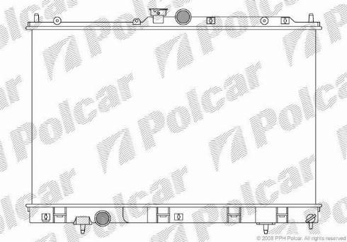 Polcar 5265083K - Radiator, engine cooling autospares.lv