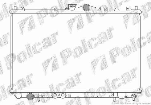 Polcar 5210081K - Radiator, engine cooling autospares.lv