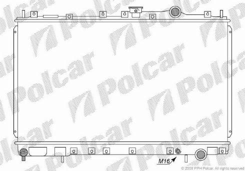 Polcar 5217081K - Radiator, engine cooling autospares.lv