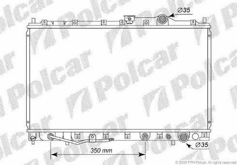 Polcar 5221084K - Radiator, engine cooling autospares.lv