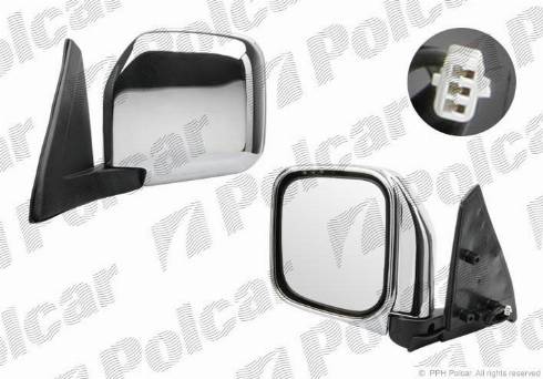 Polcar 5272515M - Outside Mirror autospares.lv
