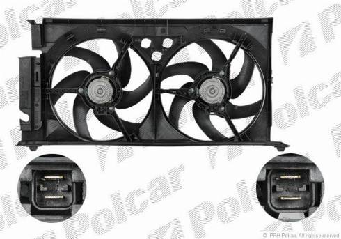 Polcar 579023W1 - Fan, radiator autospares.lv