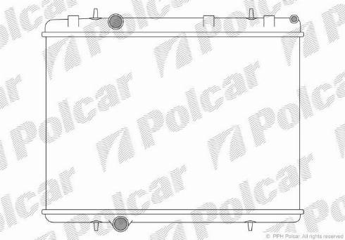 Polcar 579208-1 - Radiator, engine cooling autospares.lv