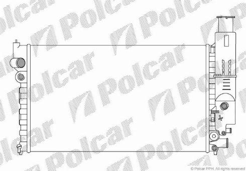 Polcar 574508B2 - Radiator, engine cooling autospares.lv