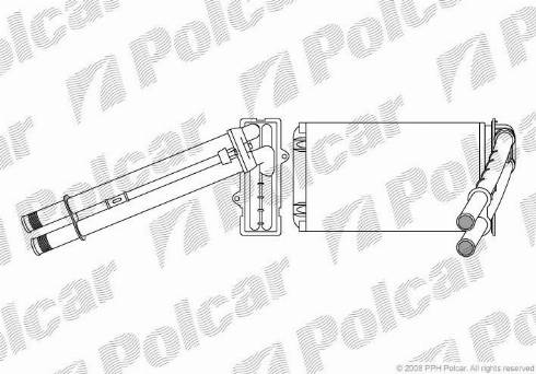 Polcar 5745N8-4 - Heat Exchanger, interior heating autospares.lv