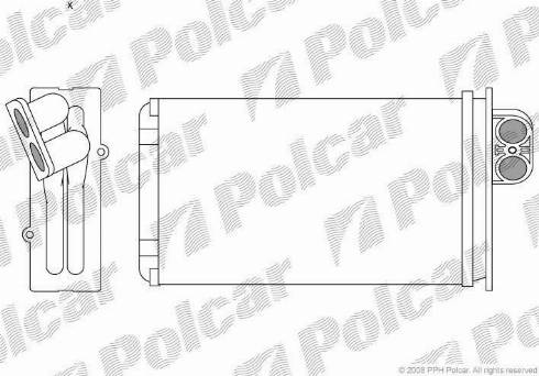Polcar 5745N8-1 - Heat Exchanger, interior heating autospares.lv