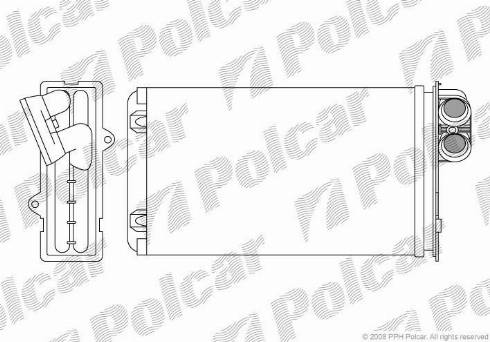 Polcar 5745N8-3 - Heat Exchanger, interior heating autospares.lv