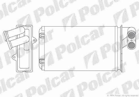 Polcar 5745N8-2 - Heat Exchanger, interior heating autospares.lv