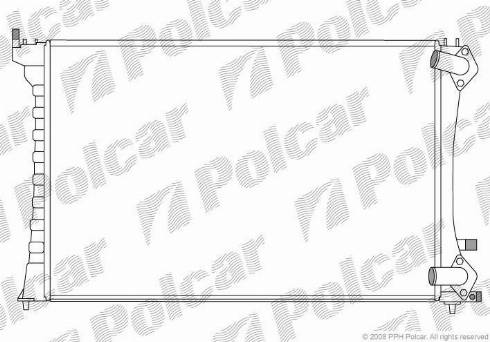 Polcar 5746084X - Radiator, engine cooling autospares.lv