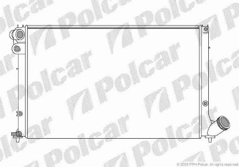 Polcar 5746085X - Radiator, engine cooling autospares.lv