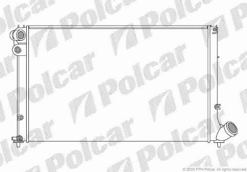 Polcar 5746083X - Radiator, engine cooling autospares.lv