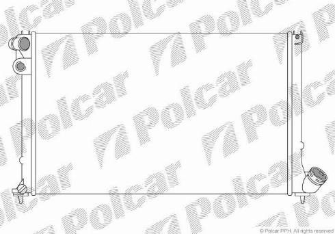 Polcar 574608A3 - Radiator, engine cooling autospares.lv