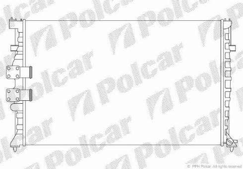 Polcar 574608A7 - Radiator, engine cooling autospares.lv