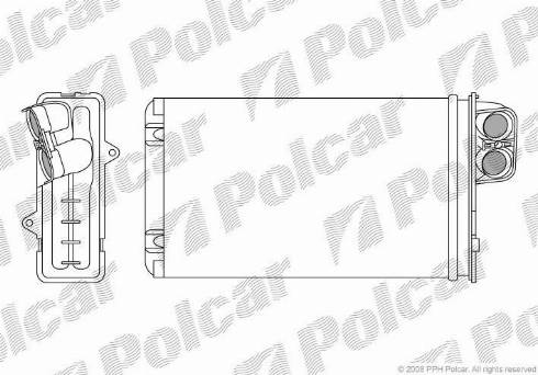 Polcar 5746N8-1 - Heat Exchanger, interior heating autospares.lv