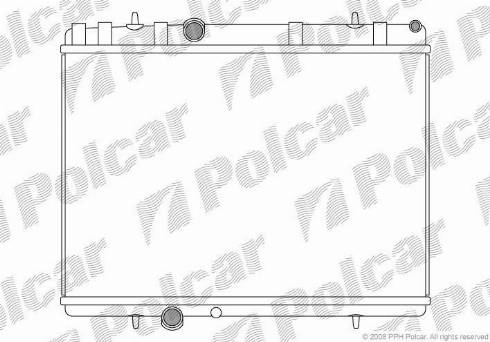 Polcar 5748085X - Radiator, engine cooling autospares.lv