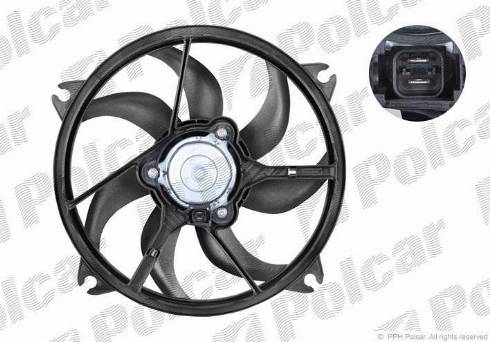 Polcar 574723W2 - Fan, radiator autospares.lv