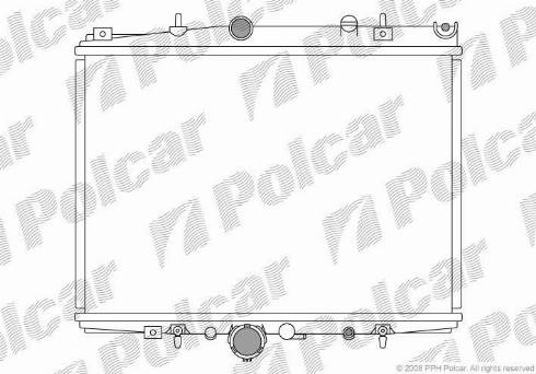 Polcar 576608-1 - Radiator, engine cooling autospares.lv