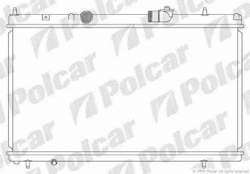 Polcar 576608-3 - Radiator, engine cooling autospares.lv