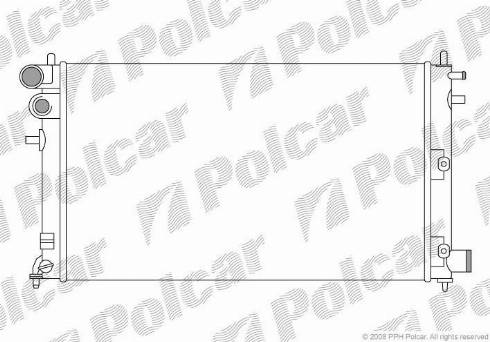 Polcar 570608A4 - Radiator, engine cooling autospares.lv