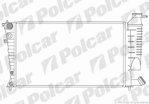 Polcar 570808-1 - Radiator, engine cooling autospares.lv