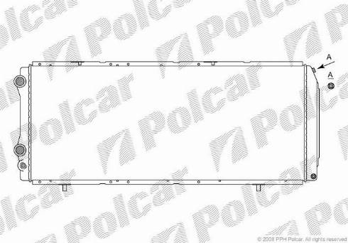 Polcar 570208-4 - Radiator, engine cooling autospares.lv