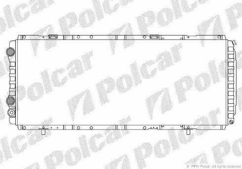 Polcar 570208A4 - Radiator, engine cooling autospares.lv