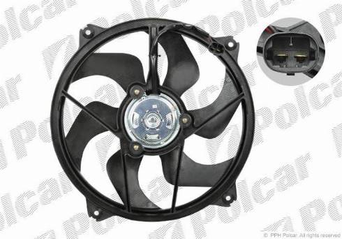 Polcar 571023W3 - Fan, radiator autospares.lv